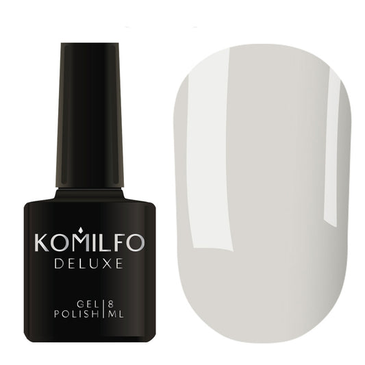 Gel Polish Komilfo Deluxe Series D072 (light blue-gray, with barely noticeable shimmer ), 8 ml