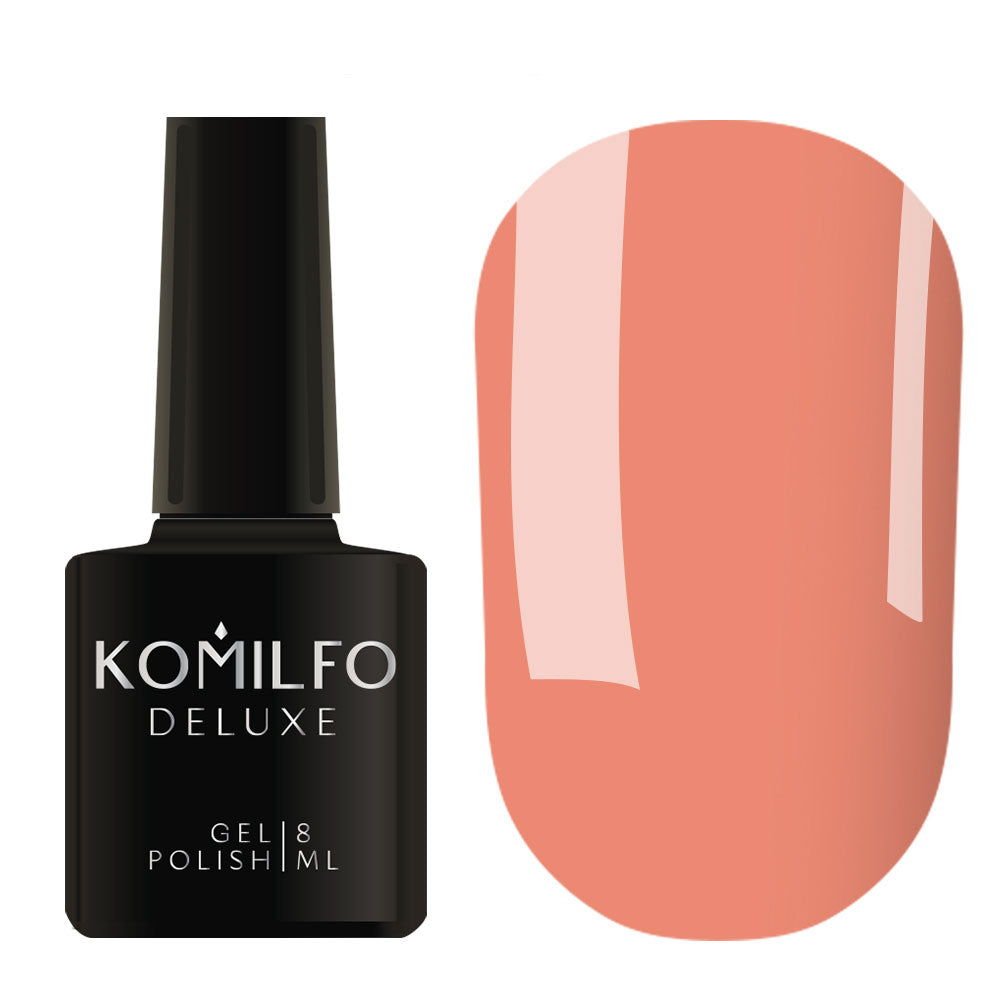 Gel Polish Komilfo Deluxe Series D076 (peach pink, enamel), 8 ml