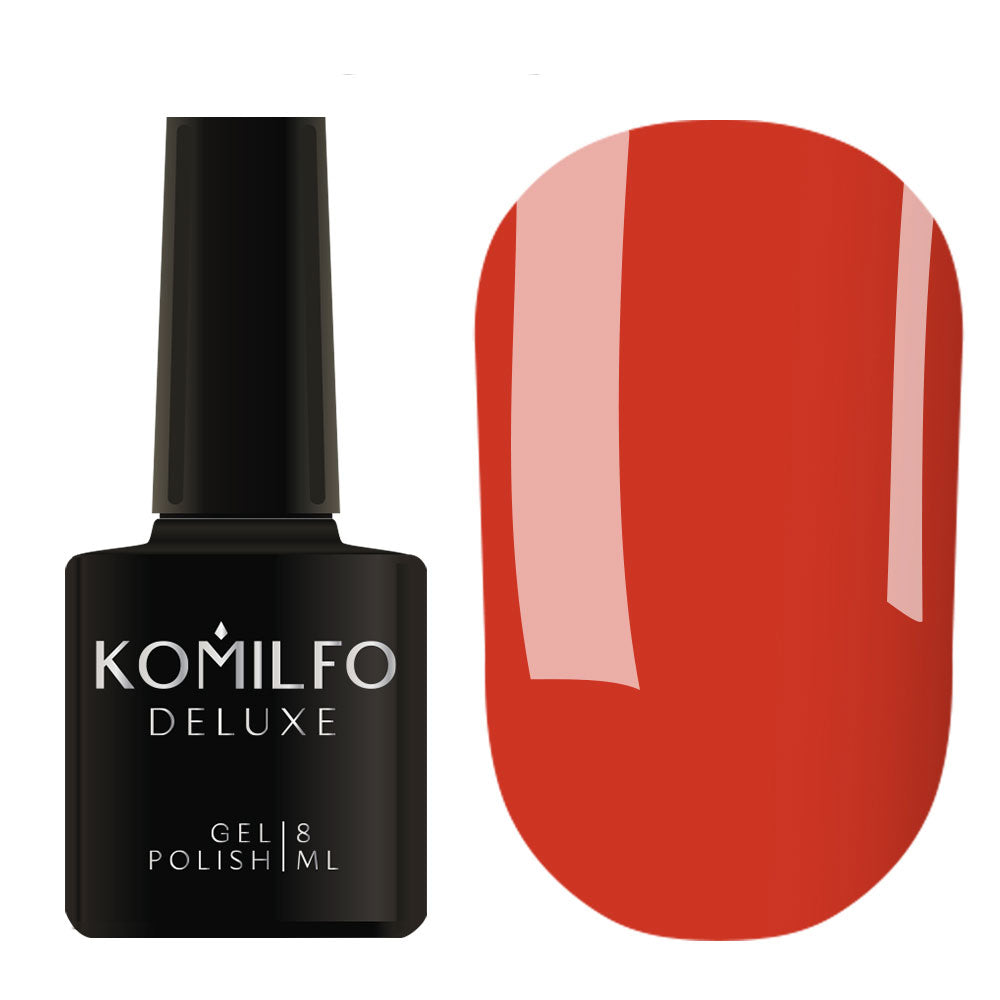 Gel Polish Komilfo Deluxe Series D079 (bright red, enamel), 8 ml