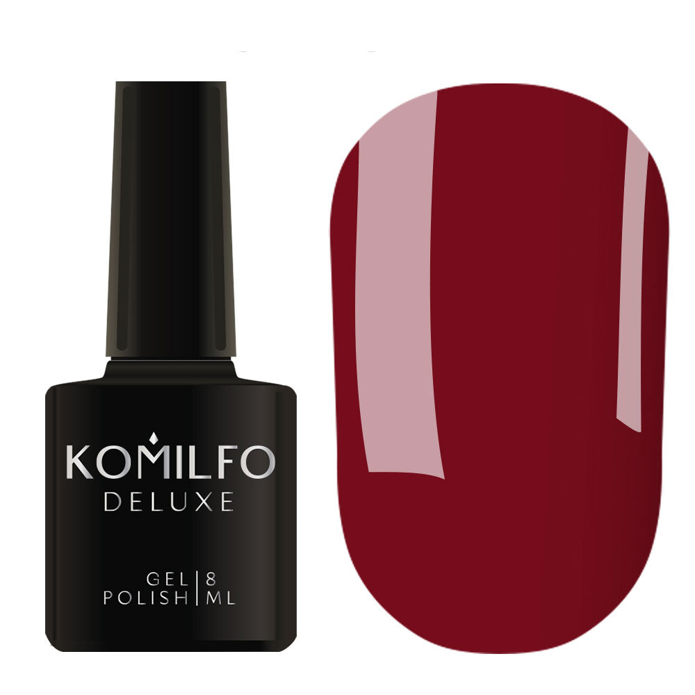 Gel Polish Komilfo Deluxe Series D089 (burgundy, enamel), 8 ml