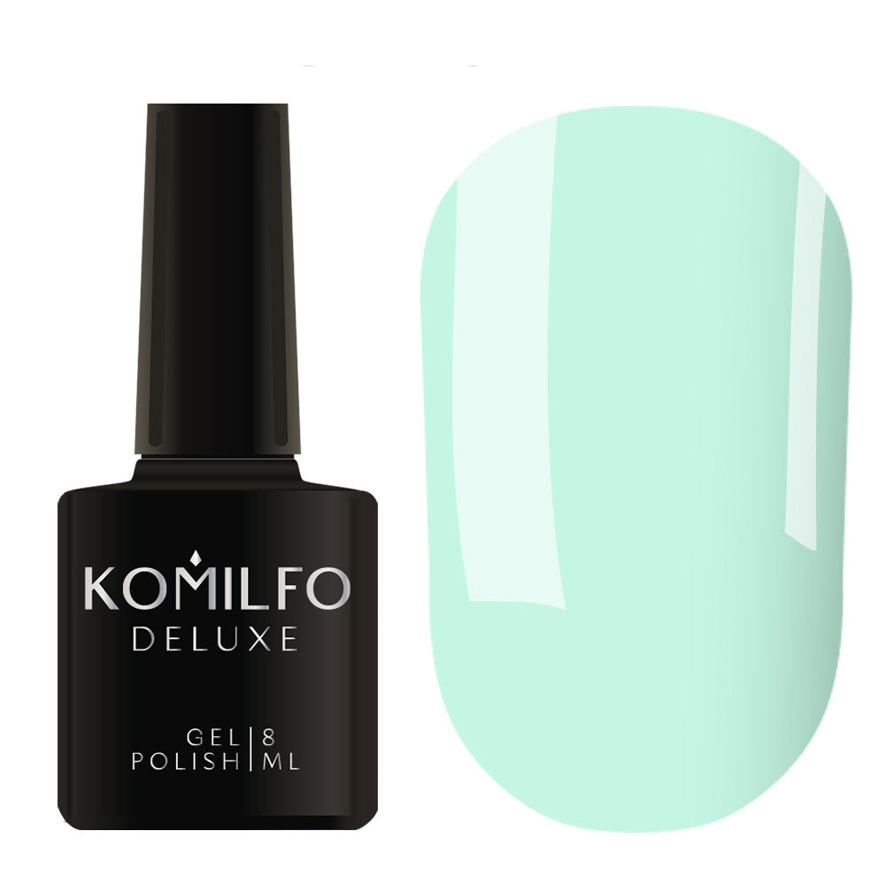 Gel Polish Komilfo Deluxe Series D145 (light turquoise, enamel), 8 ml