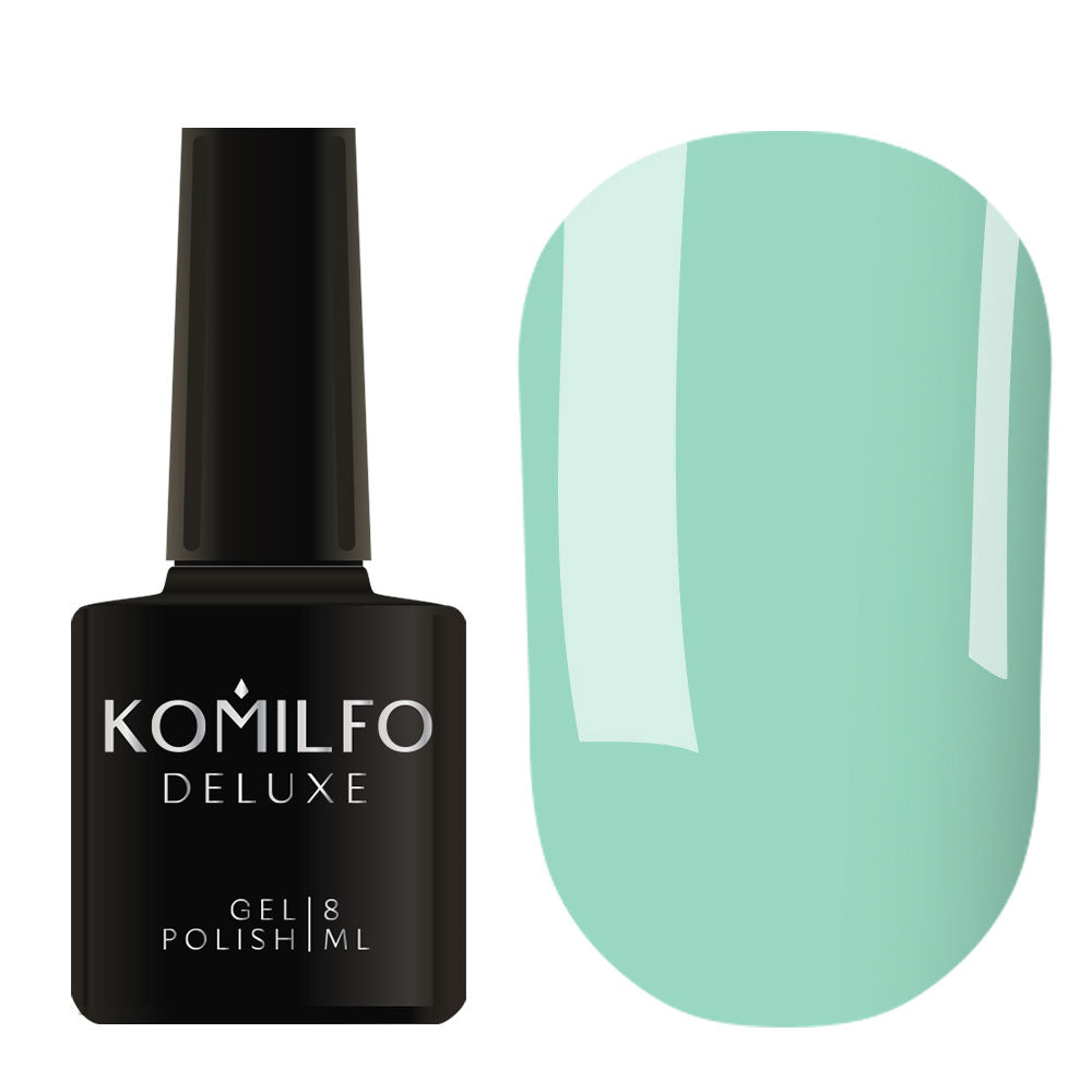 Gel Polish Komilfo Deluxe Series D147 (blue-turquoise, enamel), 8 ml