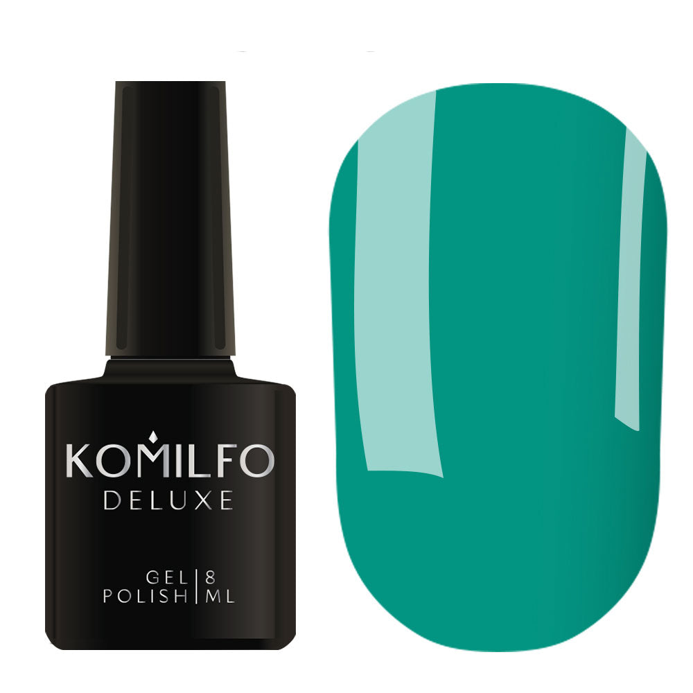 Gel Polish Komilfo Deluxe Series D151 (dark turquoise green, enamel), 8 ml