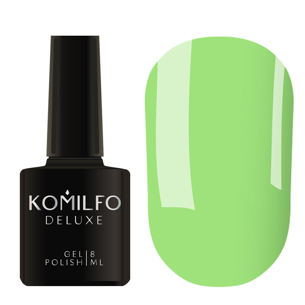 Gel Polish Komilfo Deluxe Series D159 (rich light green, enamel), 8 ml