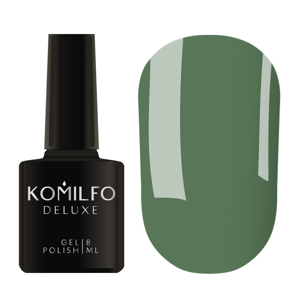 Gel polish Komilfo Deluxe Series D218 (muted, greenish-turquoise, enamel), 8 ml