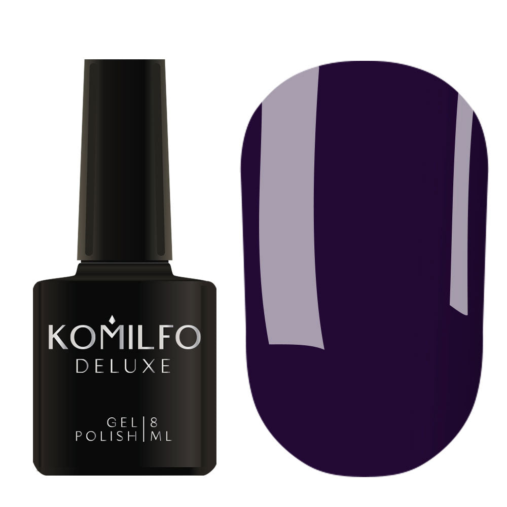 Gel Polish Komilfo Deluxe Series D222 (violet-blue, enamel), 8 ml