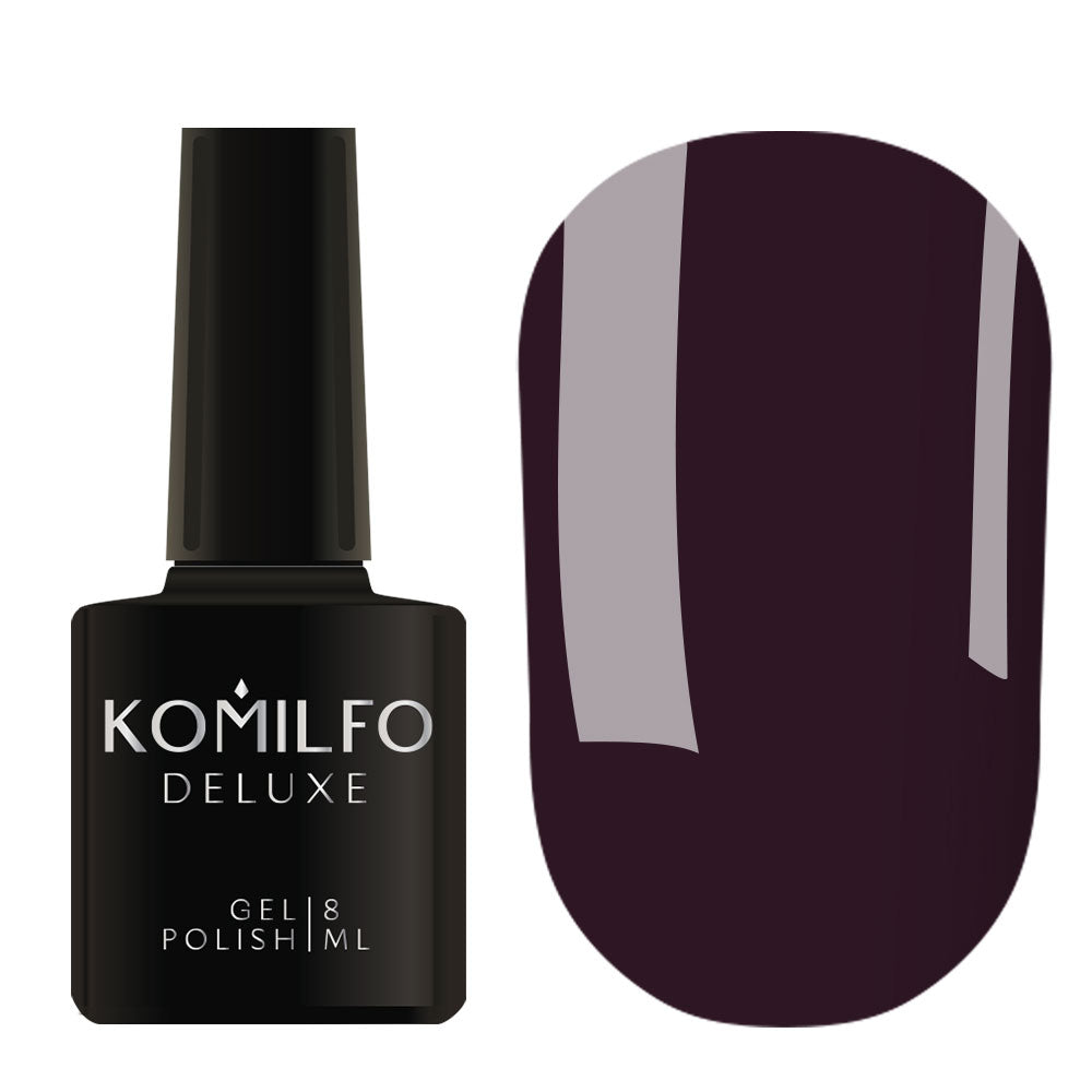 Gel Polish Komilfo Deluxe Series D241 (dark purple, enamel), 8 ml