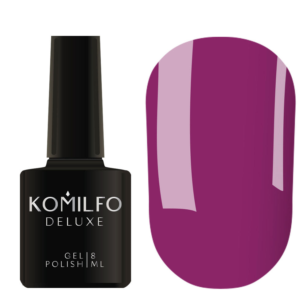Gel polish Komilfo Deluxe Series D248 (dark, muted lilac, enamel), 8 ml