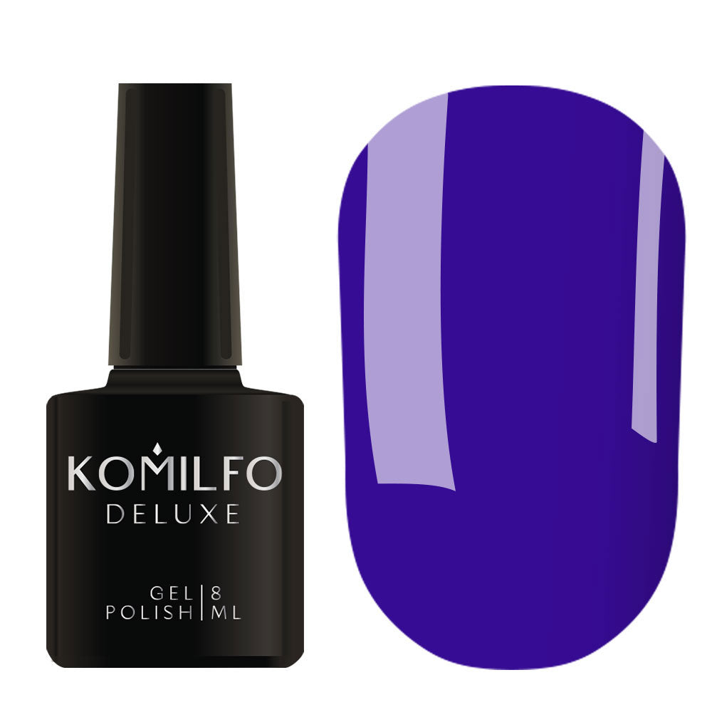 Gel Polish Komilfo Deluxe Series D253 (dark blue, enamel), 8 ml