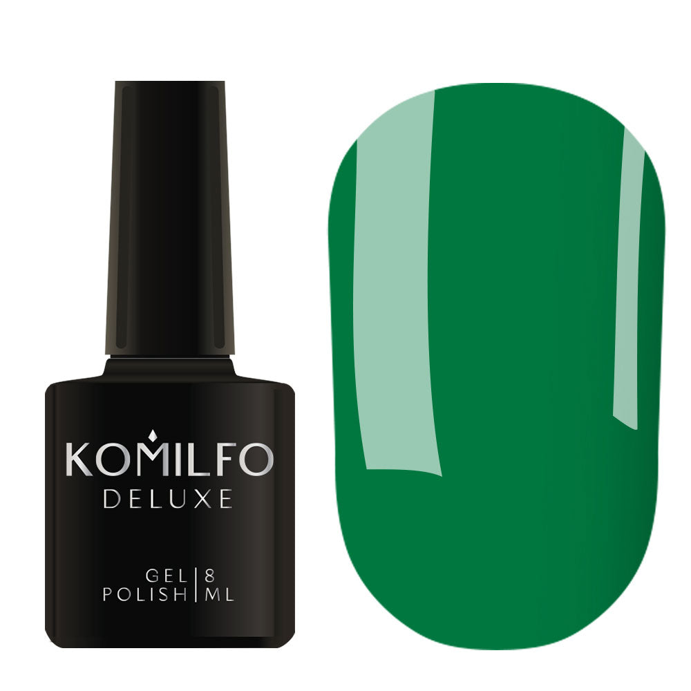 Gel Polish Komilfo Deluxe Series D266 (dark green, enamel), 8 ml