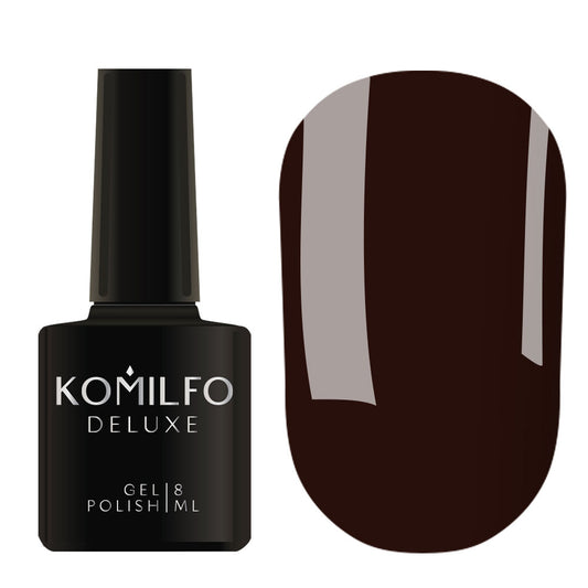 Gel Polish Deluxe Series Dusk Collection D302 (brown eggplant, enamel), 8ml