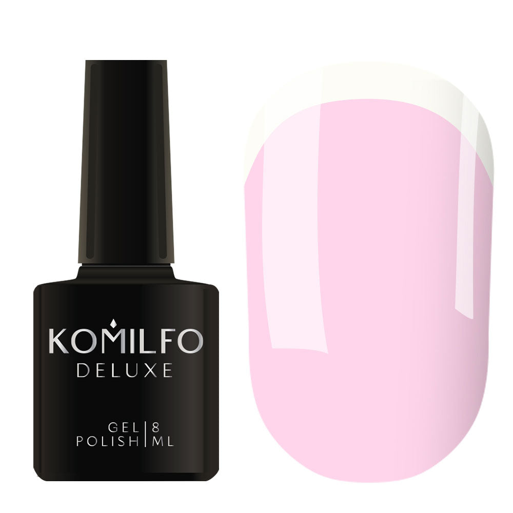 Gel Polish Komilfo French Collection F001 (pale lilac-pink, enamel, for french), 8 ml