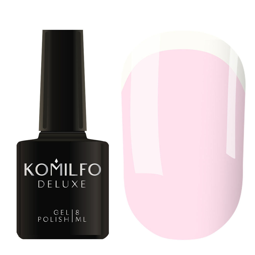 Gel Polish Komilfo French Collection F002 (pale pink, enamel, for french), 8 ml