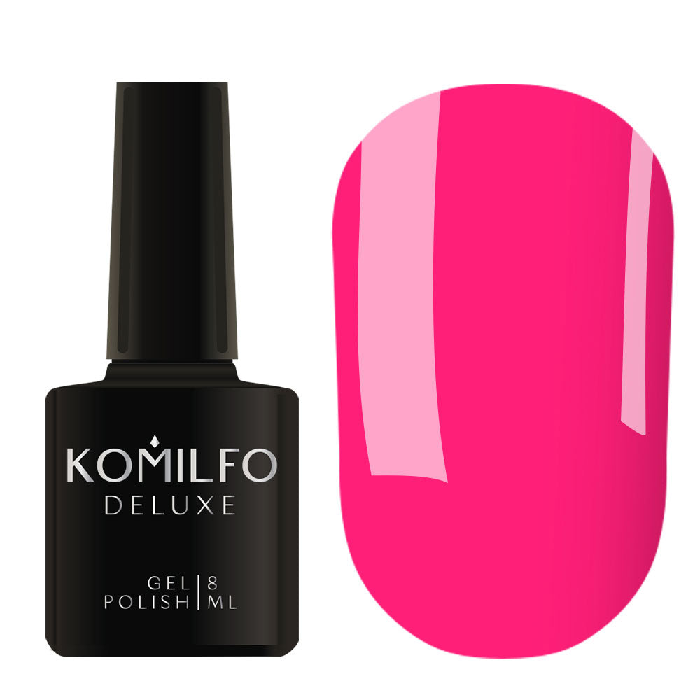 Gel Polish Komilfo DeLuxe Series N002 (hot pink, neon), 8 ml