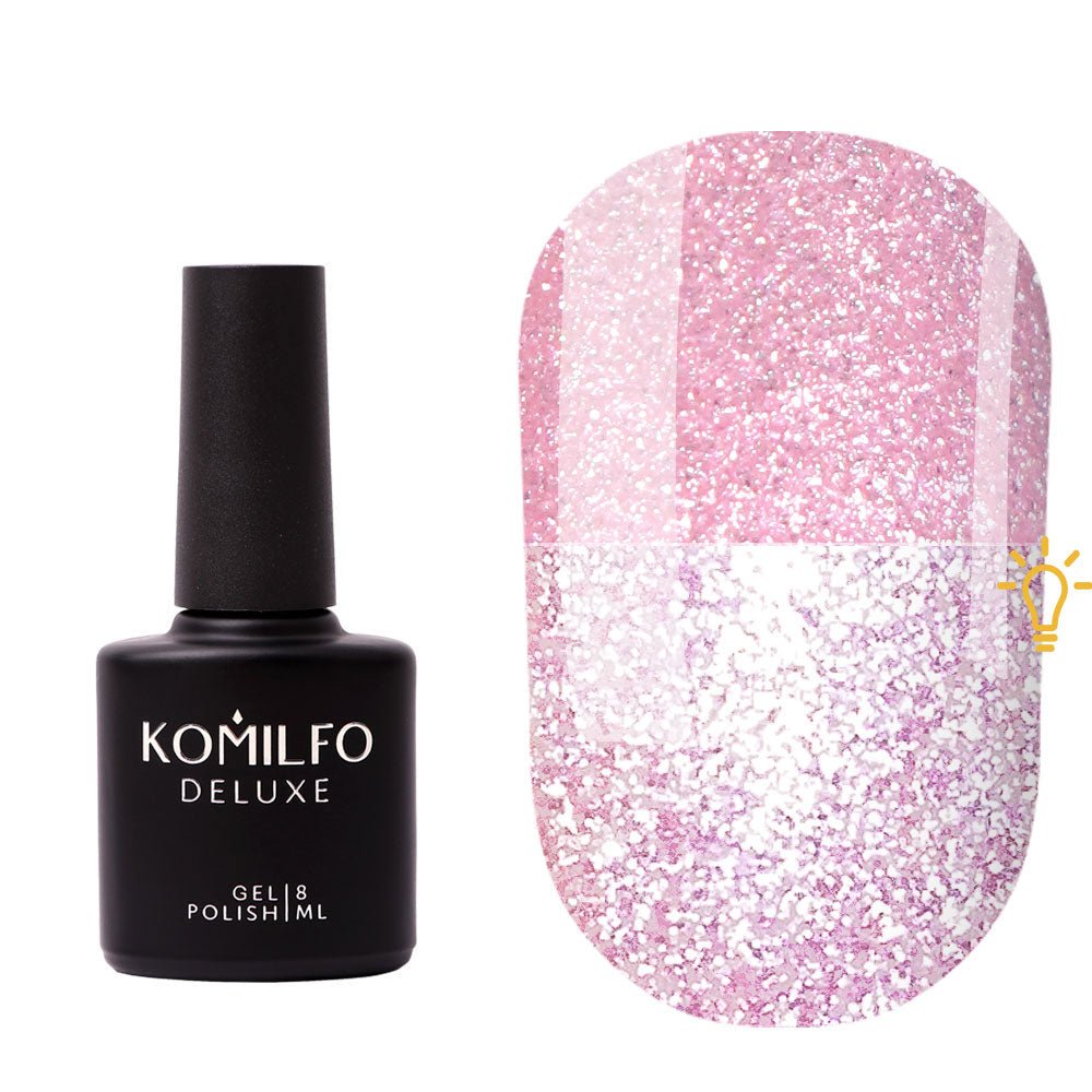 Luminous Base 001 (pale pink, reflective), 8ml - LuckyShop - Komilfo