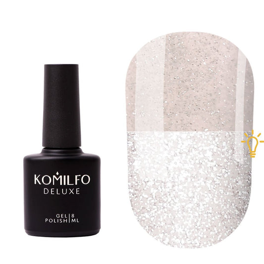 Luminous Base 004 (pink grey, reflective), 8ml - LuckyShop - Komilfo