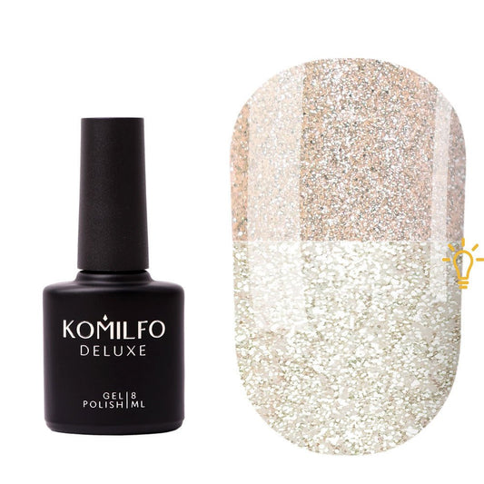Luminous Base 005 (light gold, reflective), 8ml - LuckyShop - Komilfo