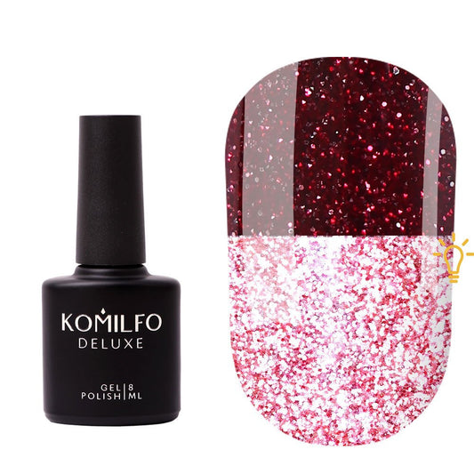 Luminous Base 007 (deep red, reflective), 8ml - LuckyShop - Komilfo