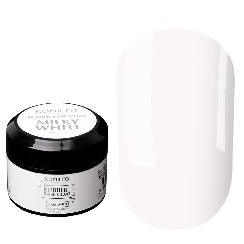Milky White Base, round, 30ml - LuckyShop - Komilfo