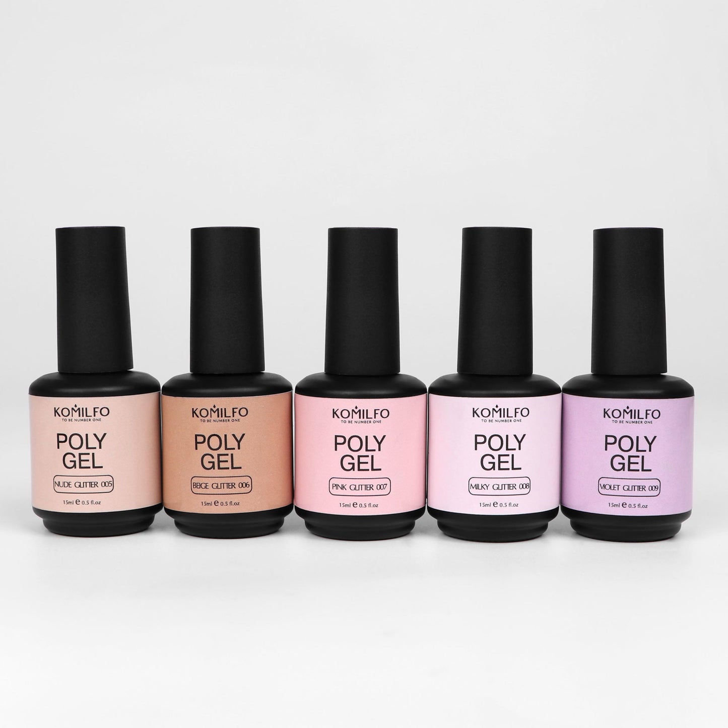 PolyGel 005 Nude Glitter, 15ml (with shimmer) - LuckyShop - Komilfo