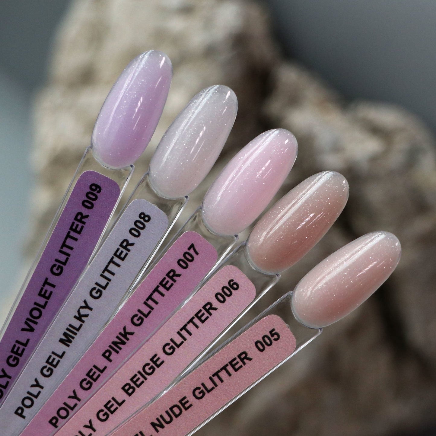PolyGel 005 Nude Glitter, 15ml (with shimmer) - LuckyShop - Komilfo