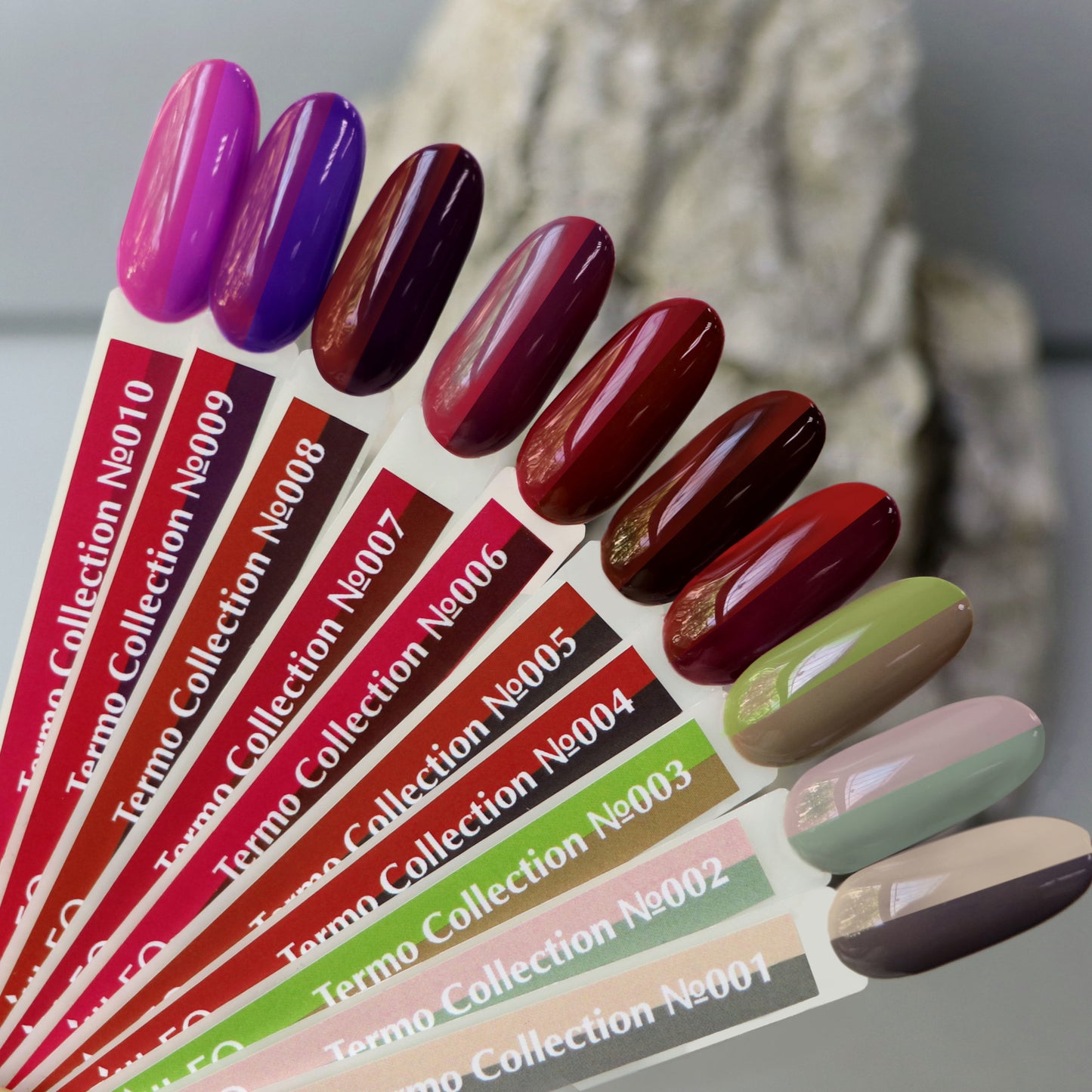 Gel Polish Komilfo DeLuxe Termo C006 (dark cherry, hot pink when heated), 8 ml